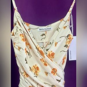 REFORMATION Maxi wrap around dress